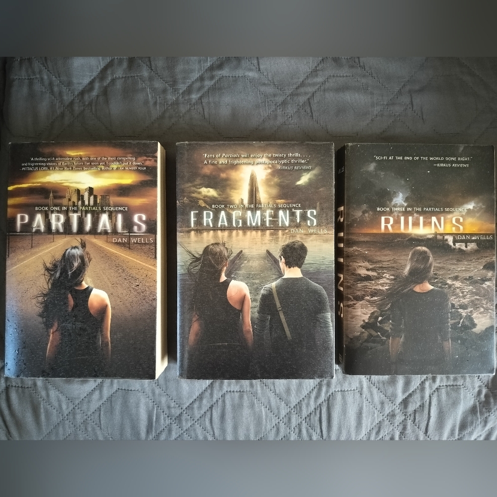 Partials Series by Dan Wells (3 Book Set, Paperback, Trilogy, Dystopian, Novel)